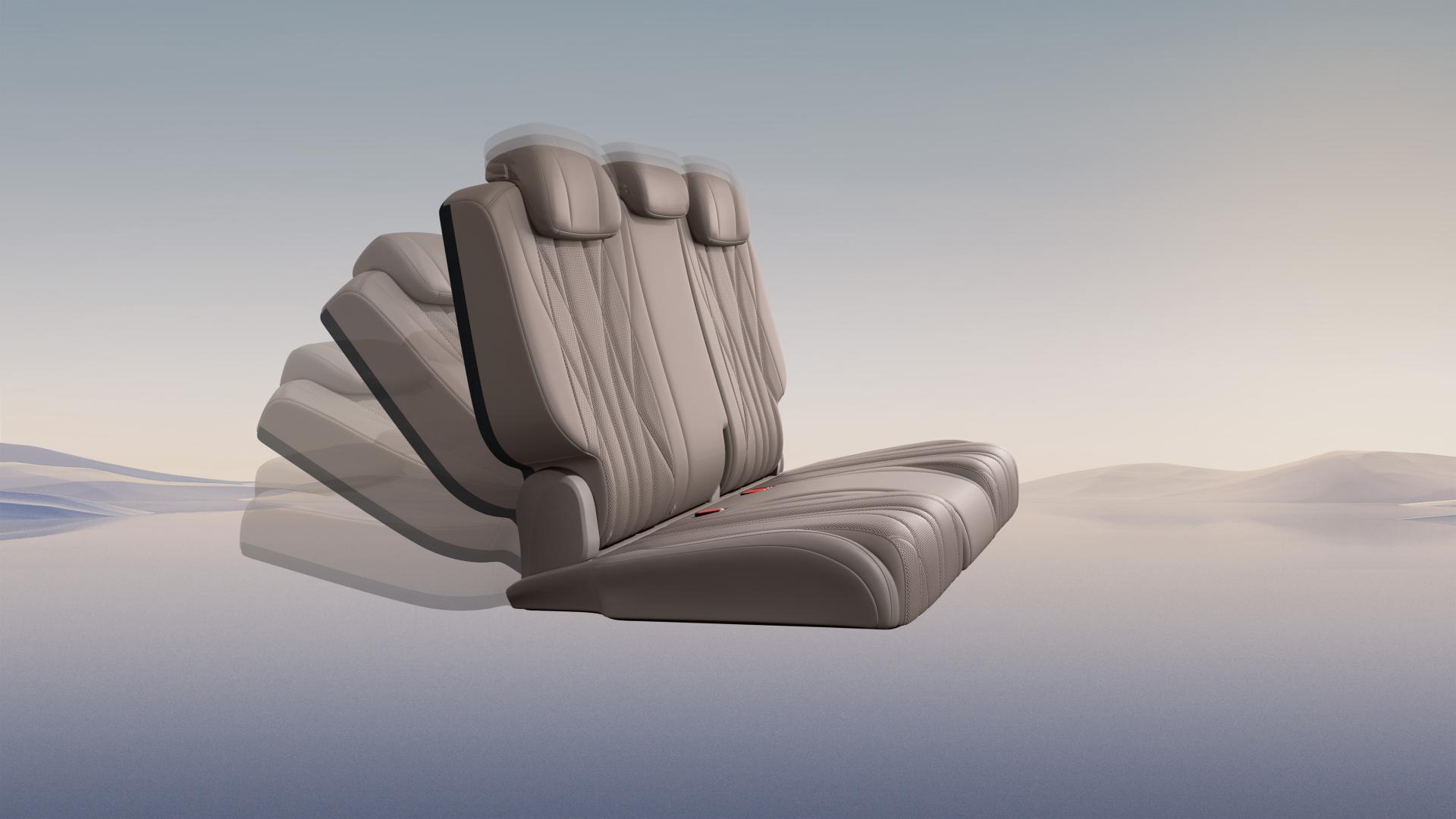 XPENG X9 adjustable power headrest and backrest